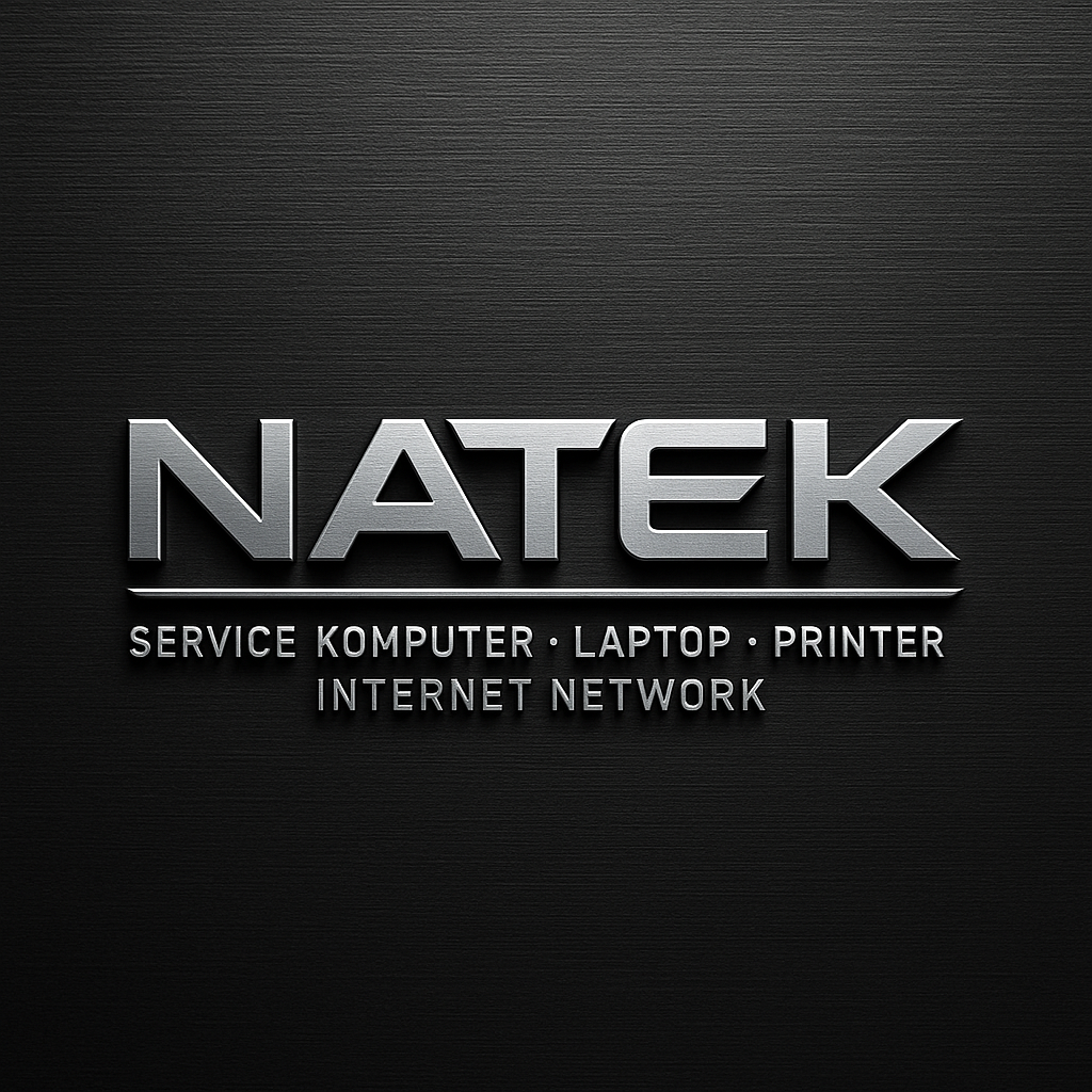 20251001 2134 Logo Futuristik Natek Simple Compose 01k6g31n2mf5094frx71qrr5th